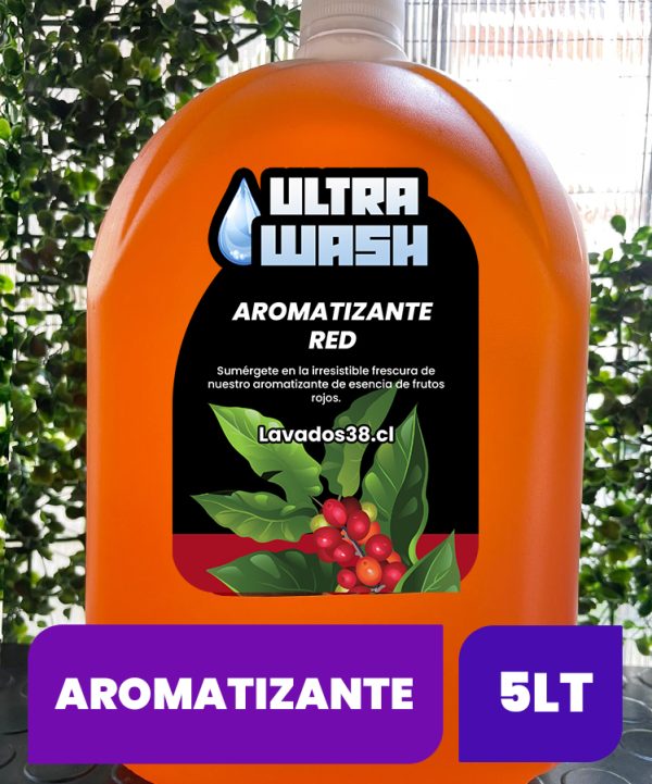 Aromatizante Red 5 litros - desodorante ambiental frutos rojos